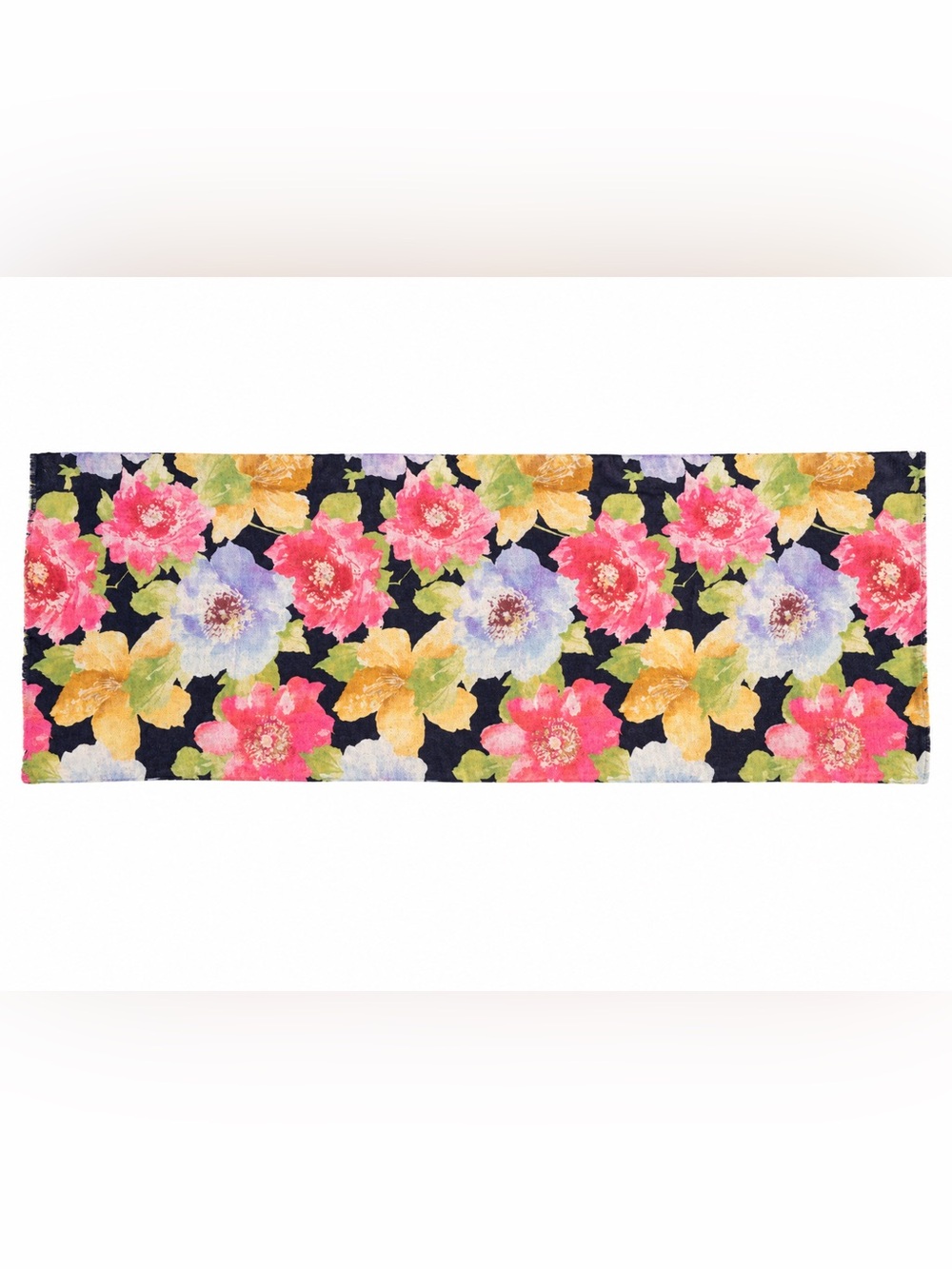 Lauren Ralph Lauren Watercolor Floral Scarf Wrap 25x72